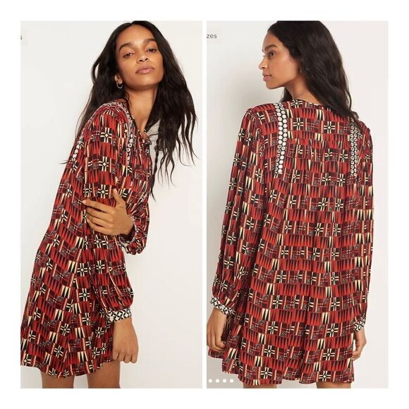 New Anthropologie Sarah Verb tunic dress size XS NWT  retail $188 Verne - Picture 1 of 11